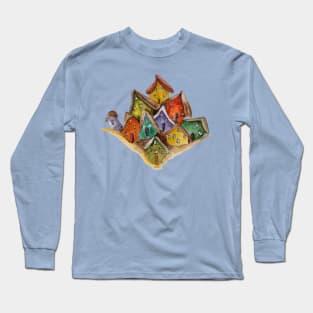 MOUNTAIN HOUSE WATERCOLOR Long Sleeve T-Shirt